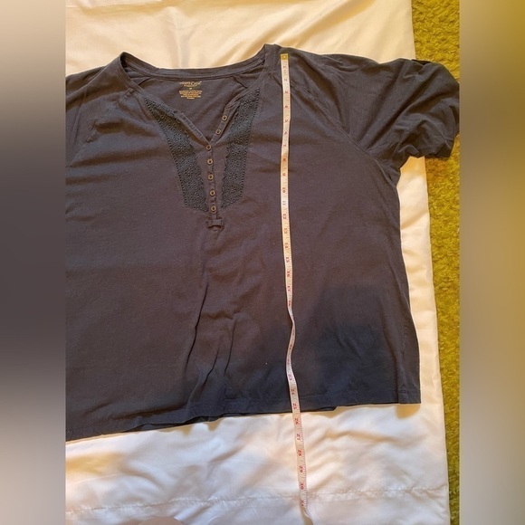 Northcrest 3X navy blue quarter sleeve t-shirt - Picture 10 of 11